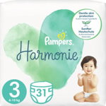 Pampers Harmonie Value Pack Size 3 scutece de unică folosință, Pampers