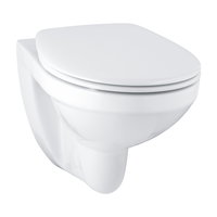 Set Vas WC Grohe Bau 39497000, include capac, Open Rim, montare suspendata, clatire prin jet apa, Alb, Grohe
