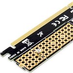 Adaptor pentru conectare SSD tip M.2 ,compatibil SATA sau PCIE / NVMe, Digitus