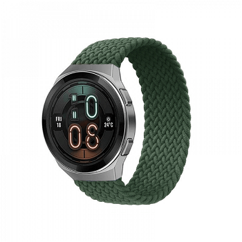 Curea elastica strech din nylon universala 22mmpentru Huawei Watch GT / GT2 Samsung Galaxy Watch 42 / 46mm verde