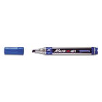 Marker permanent Stabilo Mark-4-All, corp plastic, varf retezat, 1-4 mm, albastru, Stabilo