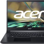Laptop Aspire 7 FHD 15.6 inch AMD Ryzen 7 5825U 16GB 512GB SSD RTX 3050 Ti Charcoal Black, Acer