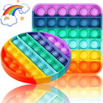 Set de 2 jucarii anti-stres Awalis, silicon, multicolor, 