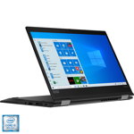 Laptop Lenovo ThinkPad X390 Yoga cu procesor Intel Core i5-8265U pana la 3.90 GHz 13.3inch Full HD IPS 8GB 512GB SSD Intel UHD Graphics 620 Windows 10 Pro Black