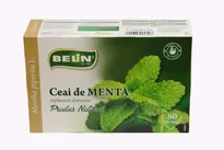 Ceai de plante Belin Menta, 80 plicuri, 104 gr., Belin