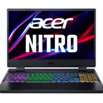 Laptop Acer Nitro 5 AN515-58, 15.6" display with IPS (In-Plane Switching) technology, Full HD 1920 x 1080, high-brightness (300 nits) Acer ComfyViewTM LED-backlit TFT LCD, supporting, 144 Hz, 3 ms Overdrive, 16:9 aspect ratio, NTSC 72%, Wide viewing angle up to 170 degrees, Ultra-slim design