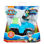 Set figurina Paw Patrol si masinuta, Rex, 20135679, Paw Patrol