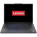 Laptop Lenovo ThinkPad E16 Gen 1 cu procesor AMD Ryzen™ 5 7530U pana la 4.5 GHz, 16", WUXGA, IPS, 16GB, 512GB SSD, AMD Radeon™ Graphics, No OS, Graphite Black, 3-year, Courier or Carry-in