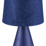 Lampa Nalani, ceramica, textil, albastru 1 bec, dulie E14, 2696, Rabalux, Rabalux