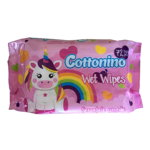 Cottonino Servetele umede pentru copii Pink, 72 buc, Cottonino