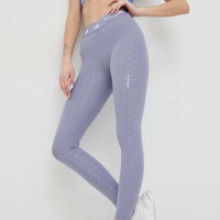 adidas Performance leggins de antrenament Techfit Brand Love femei, culoarea violet, modelator, adidas Performance