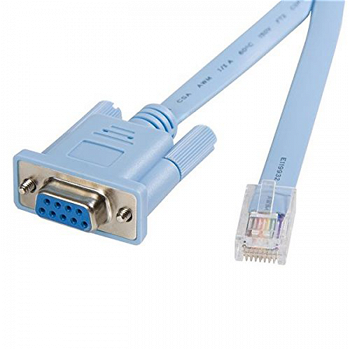 Cablu adaptor ethernet RJ45 tata la RS232 / DB9 mama pentru consola routercalculator 1.8m, PLS