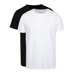 Set de 2 tricouri alb & negru basic Jack & Jones Premium Pack