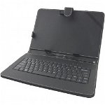 Tastatura cu carcasa pentru tableta Esperanza EK125, 10.1 inch, adaptor USD, negru, Esperanza