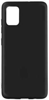 Husa Lemontti Silky pentru Samsung Galaxy A51, Silicon, Negru
