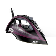 Fier de calcat Tefal Ultimate Pure FV9835E0 3000W 240g/min 350ml Negru/Violet Fier de calcat Tefal Ultimate Pure FV9835E0 3000W 240g/min 350ml Negru/Violet