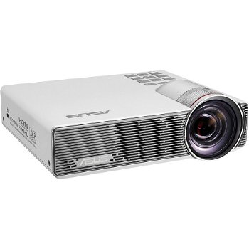 Videoproiector portabil Asus P3B, 800 lumeni, WXGA 1280x800, HDMI, MHL, alb