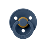Suzeta din latex cu tetina rotunda 0 luni+ Colour Steel Blue, 1 bucata, Bibs, Bibs