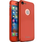Husa ipaky 360 folie sticla iphone 7 red, iPaky