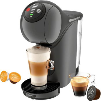 Espressor cu capsule KRUPS Dolce Gusto Genio S KP243B10, 0.8l, 1500W, 15 bar (Gri inchis/Negru), Krups