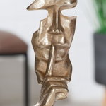 Figurina decorativa din Aluminiu Auriu H33xL15cm Nostro