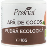 Apa de cocos bio, pudra 70g Pronat