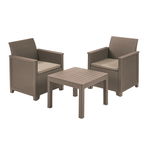 Set mobilier gradina 2 locuri cappuccino Keter Emma, Keter