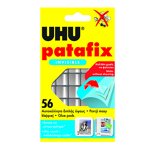 Tablete adezive reutilizabile Uhu Patafix, 56 bucati, Transparent