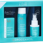 Set Moroccanoil Style Like A Star Volume Box, Lotiune styling 50ml + Spray Root Boost 75ml + Tratament Light 25ml, Moroccanoil