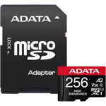 Card de Memorie MicroSD ADATA 256GB, Adaptor SD, Class 10, ADATA