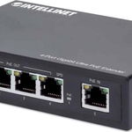 Switch Extender, Intellinet Network Solutions, Ultra PoE 4-Port Gigabit, Negru