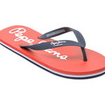 Slapi PEPE JEANS rosii, MS70110, din pvc