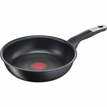 Tigaie TEFAL Unlimited G2550472, 24cm, aluminiu, Thermo Signal, negru