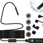 Camera inspectie Endoscop foto si video Xrec, USB, Wi-fi, cablu 10m, negru, Xrec