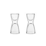 LUIGI BORMIOLI DRINK & DESIGN Set 2 pahare termice cu pereti dubli ESPRESSO/WATER 65ml/100ml D6,7xH14,2cm