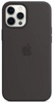 Husa de protectie Apple Silicone pentru iPhone 12 Pro Max, MagSafe, Negru