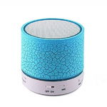 Mini Speaker Klausstech Cu Functie Conectivitate Bluetooth, Mp3, Slot Sd Card, Radio Fm, Port Usb, Lumini Led, Design Modern, Albastru, KlaussTech