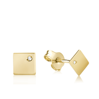 Cercei din aur galben de 14K Cercei din aur galben de 14K