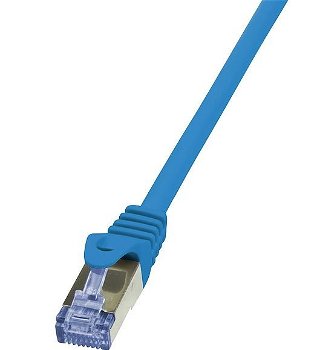 LOGILINK - Patch Cablu Cat.6A 10G S/FTP PIMF PrimeLine 0,50m albastru, Logilink