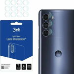 Set 4 x Folie camera 3MK Lens Protection, pentru Motorola Moto G200 5G, Structura hibrida, 7H, 0.3 mm, Transparent, 3MK