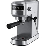 Espressor manual Electrolux Explore 6 E6EC1-6ST, 1400W, 15 bar, 1l, suport incalzit pentru cesti, selector frontal digital, tehnologie Thermo-Block pentru incalzire rapida, Auto-Shot Volume Control, optiune apa fierbinte, notificare decalcifiere, Electrolux