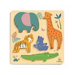 Puzzle Woodyjungle, Animale in relief