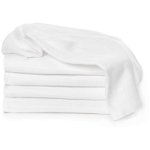 T-TOMI TETRA Cloth Diapers EXCLUSIVE COLLECTION White scutece textile White 70x70 cm 5 buc, T-Tomi