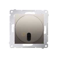 Intrerupator cu releu si temporizare, domeniu de reglare 30 sec -99min necesita instalatie 3 fire, gold mat metalic, Simon