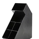 RAKI Organizator bar etajat cu 6 compartimente pentru servetele 16x37xh42cm negru, Raki