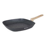 Tigaie Grill cu Suprafață Netedă Quttin Nature Aluminiu forjat (28 cm)