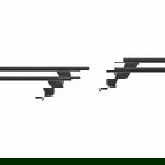Bare transversale Menabo Delta Black pentru Seat Leon II (1P), 4 usi, model 2009-2013