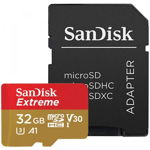 Sandisk Card memorie microSD 32GB de 100MB s V30 microSDXC UHS-I, SanDisk