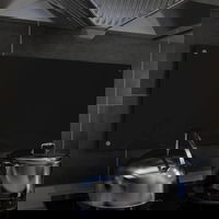 vidaXL Panou antistropi de bucatarie negru 80x40 cm sticla securizata