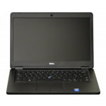 Laptop DELL, LATITUDE E5450, Intel Core i7-5600U, 2.60 GHz, HDD: 500 GB, RAM: 8 GB, video: Intel HD Graphics 5500, webcam, 14 LCD (WXGA), 1366 x 768", DELL